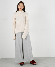 MOUSSY | WIDE LEG SWEAT PANTS(その他パンツ)