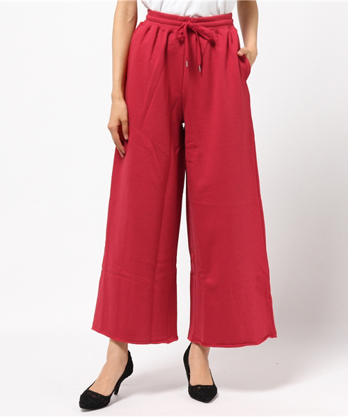 MOUSSY（マウジー）の「WIDE LEG SWEAT PANTS（その他パンツ・レディース・レッド/トップグレー/ブラック・FREE）」の8枚目の写真
