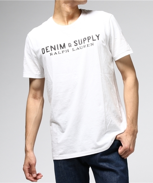 Denim & Supply Ralph Lauren（デニムアンドサプライラルフローレン）の「コットン ジャージー ロゴ Tシャツ（Tシャツ/カットソー・メンズ・ホワイト・X-SMALL/SMALL/MEDIUM/LARGE）」の7枚目の写真