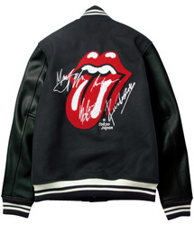 The Rolling Stones×JACKROSE VINTAGE 袖レザースタジャン