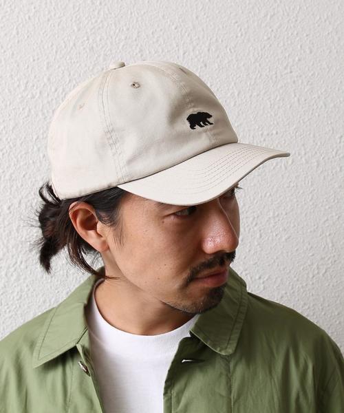 coen（コーエン）の「ツイルチビロゴ刺繍CAP（キャップ・メンズ・ホワイト/ベージュ/オリーブ/ネイビー・FREE）」の2枚目の写真