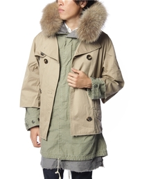 SASQUATCHfabrix 迷彩柄モッズコート サスクワァッチ