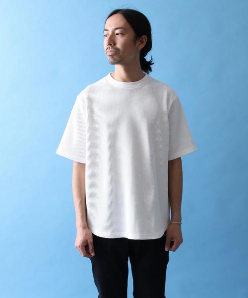 coen(コーエン)の「ワッフルビッグシルエットT(Tシャツ/カットソー・メンズ・ライトブルー/ホワイト/ブラック/ダークブラウン・LARGE/MEDIUM/SMALL/X-LARGE)」の10枚目の写真