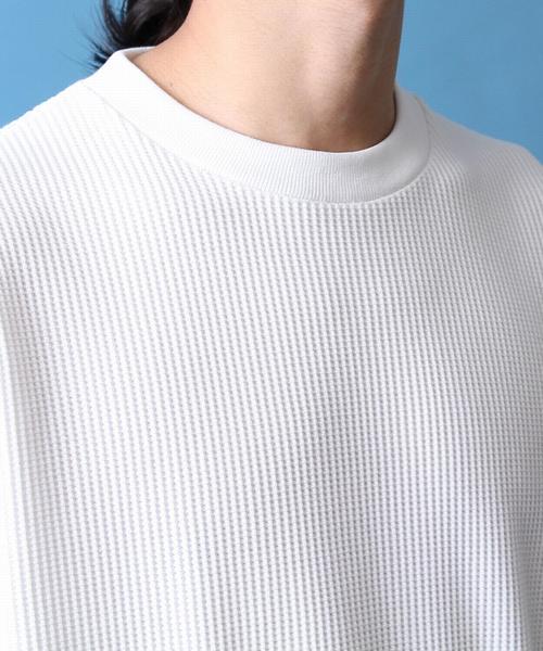 coen(コーエン)の「ワッフルビッグシルエットT(Tシャツ/カットソー・メンズ・ライトブルー/ホワイト/ブラック/ダークブラウン・LARGE/MEDIUM/SMALL/X-LARGE)」の14枚目の写真