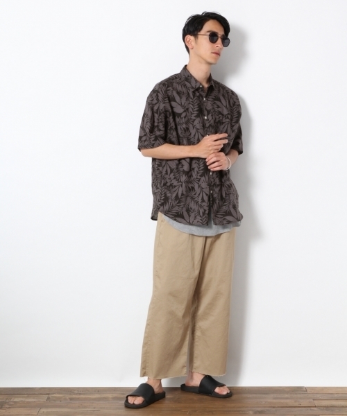 RAGEBLUE（レイジブルー）の「＜旬な着こなしが実現！＞シューレースチノワイドパンツ/761877（チノパンツ・メンズ・ブラック/ベージュ・LARGE/MEDIUM/SMALL）」の16枚目の写真