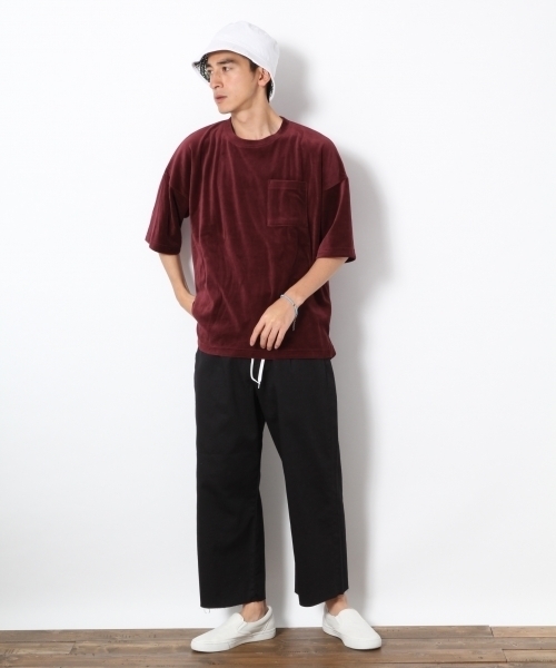 RAGEBLUE（レイジブルー）の「＜旬な着こなしが実現！＞シューレースチノワイドパンツ/761877（チノパンツ・メンズ・ブラック/ベージュ・LARGE/MEDIUM/SMALL）」の12枚目の写真