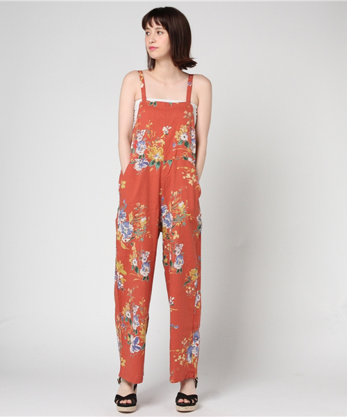 RODEO CROWNS WIDE BOWL（ロデオクラウンズワイドボウル）の「フラワー サロペット（つなぎ/オールインワン・レディース・オレンジ系その他・FREE）」の10枚目の写真