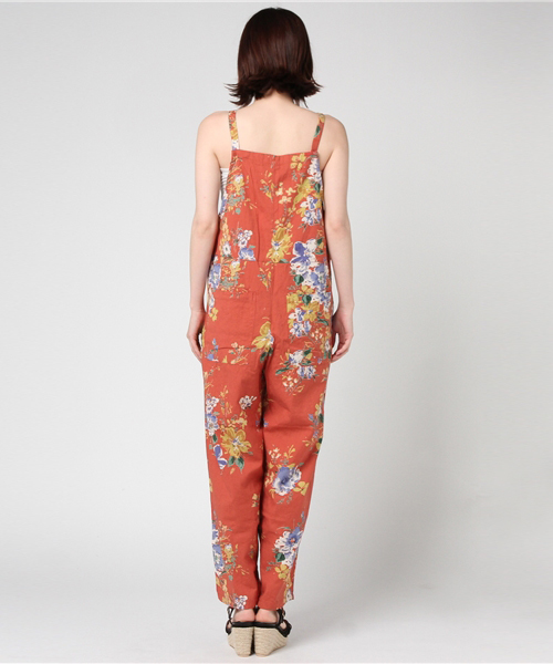 RODEO CROWNS WIDE BOWL（ロデオクラウンズワイドボウル）の「フラワー サロペット（つなぎ/オールインワン・レディース・オレンジ系その他・FREE）」の4枚目の写真