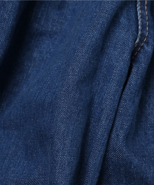 MOUSSY（マウジー）の「HIGH WAIST WIDE PT（デニムパンツ・レディース・ブルー/ホワイト・1/0/2）」の11枚目の写真