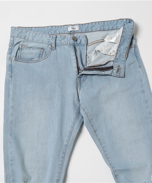 WEGO（ウィゴー）の「WEGO/クラッシュデニムスキニーパンツ（デニムパンツ・メンズ・ブラック/ライトインディゴブルー/インディゴブルー・MEDIUM/LARGE）」の11枚目の写真