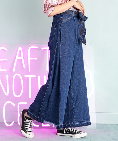one after another NICE CLAUPバックリボンデニムパンツ バックリボンデニムパンツ | one after another NICE CLAUP(ワン