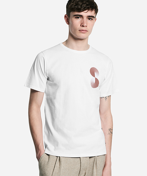 Saturdays NYC(サタデーズ ニューヨークシティ )の「Angle Gradient T-Shirt(Tシャツ/カットソー・メンズ・ホワイト/オリーブ・L/X-SMALL/M/X-LARGE/S)」の2枚目の写真