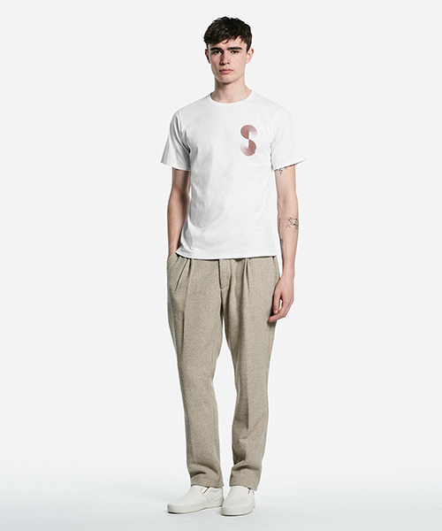 Saturdays NYC(サタデーズ ニューヨークシティ )の「Angle Gradient T-Shirt(Tシャツ/カットソー・メンズ・ホワイト/オリーブ・L/X-SMALL/M/X-LARGE/S)」の4枚目の写真