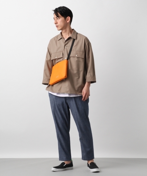 RAGEBLUE（レイジブルー）の「TRBIGシャツ7分袖/794792（シャツ/ブラウス・メンズ・ベージュ/ネイビー/グレー・LARGE/SMALL/MEDIUM）」の6枚目の写真