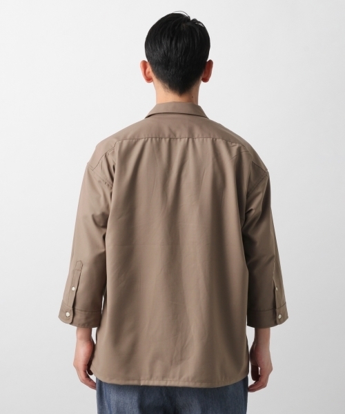 RAGEBLUE（レイジブルー）の「TRBIGシャツ7分袖/794792（シャツ/ブラウス・メンズ・ベージュ/ネイビー/グレー・LARGE/SMALL/MEDIUM）」の15枚目の写真