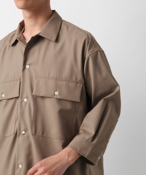 RAGEBLUE（レイジブルー）の「TRBIGシャツ7分袖/794792（シャツ/ブラウス・メンズ・ベージュ/ネイビー/グレー・LARGE/SMALL/MEDIUM）」の21枚目の写真