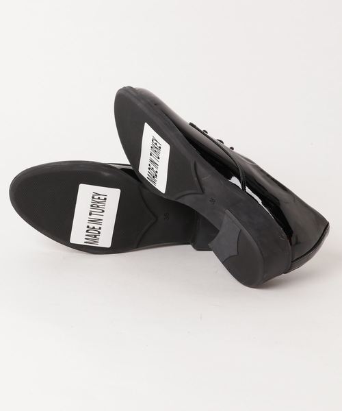 YOSUKE（ヨースケ）の「「YOSUKE/ヨースケ」レースアップレザーマニッシュ（ドレスシューズ・レディース・ブラック/シルバー/クリアブラック・23/24/25/24.5/23.5）」の4枚目の写真