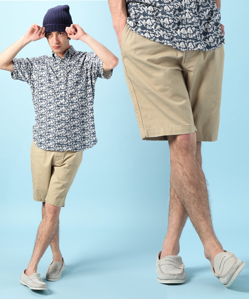 coen（コーエン）の「カリフォルニアチノショーツ（チノパンツ・メンズ・Beige/Navy/White/LT.Blue/DK.Grn/Orange・X-SMALL/SMALL/MEDIUM/LARGE/X-LARGE/XX-LARGE）」の2枚目の写真