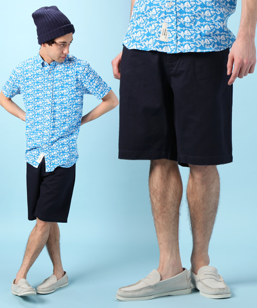 coen（コーエン）の「カリフォルニアチノショーツ（チノパンツ・メンズ・Beige/Navy/White/LT.Blue/DK.Grn/Orange・X-SMALL/SMALL/MEDIUM/LARGE/X-LARGE/XX-LARGE）」の3枚目の写真