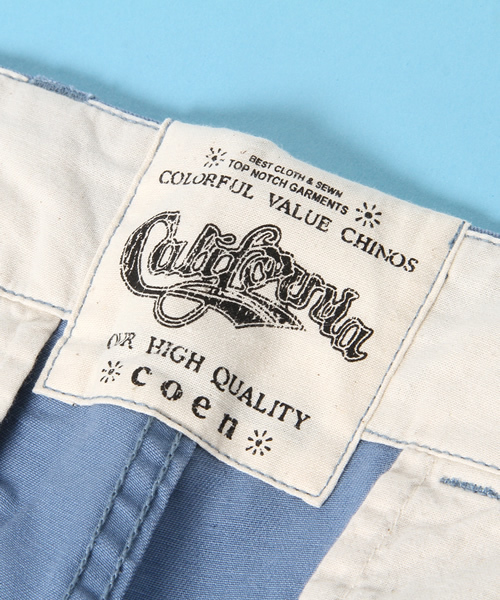 coen（コーエン）の「カリフォルニアチノショーツ（チノパンツ・メンズ・Beige/Navy/White/LT.Blue/DK.Grn/Orange・X-SMALL/SMALL/MEDIUM/LARGE/X-LARGE/XX-LARGE）」の12枚目の写真