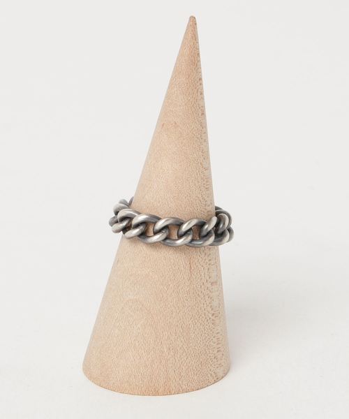 UNKNOWN.（アンノウン）の「【UNKNOWN. 】CHAIN(S)　SLV U031（リング・レディース・ブラック・SMALL/X-SMALL）」の3枚目の写真