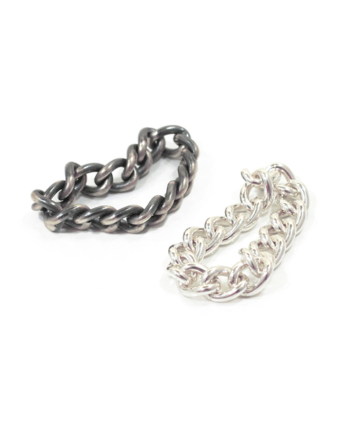 UNKNOWN.（アンノウン）の「【UNKNOWN. 】CHAIN(S)　SLV U031（リング・レディース・ブラック・SMALL/X-SMALL）」の7枚目の写真