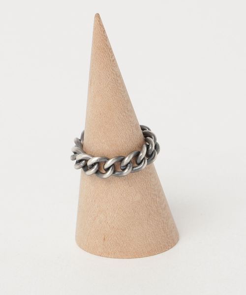 UNKNOWN.（アンノウン）の「【UNKNOWN. 】CHAIN(S)　SLV U031（リング・レディース・ブラック・SMALL/X-SMALL）」の2枚目の写真