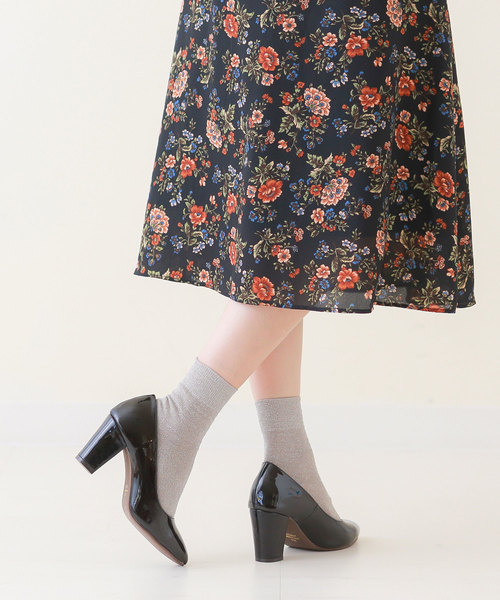 menue(メヌエ)の「チャンキーヒール ポインテッドトゥ ハイヒール パンプス(パンプス・レディース・チェック/グレイッシュベージュ/ブラック系その他/エンジ/ブラック/ブラック系その他2・21.5cm/25cm/25.5cm/24.5cm/24cm/23cm/26.0cm/22cm/23.5cm/22.5cm)」の14枚目の写真