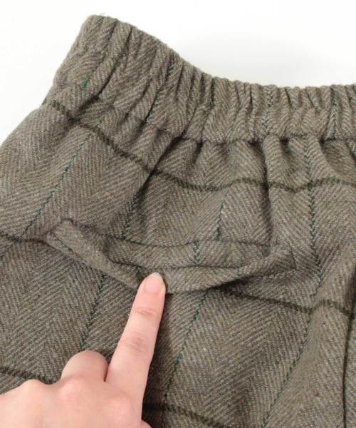 titivate（ティティベイト）の「チェック柄ワイドパンツ（その他パンツ・レディース・ブラウン/カーキ/グレイッシュベージュ・S/M/L）」の8枚目の写真