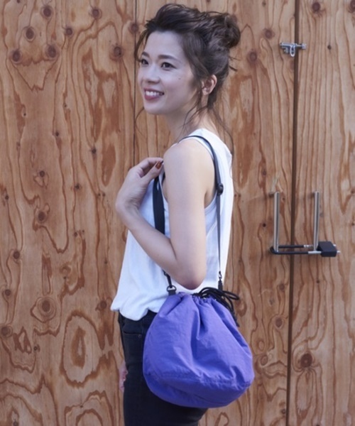 CONTROL FREAK / CTFK（コントロールフリーク）の「ナイロンミリタリー巾着（ショルダーバッグ・レディース・ブラック/カーキ/パープル・FREE）」の18枚目の写真