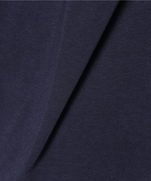 PLST(プラステ)の「フロントドレープVネックロングカットソー(Tシャツ/カットソー・レディース・ヘザーグレー/ネイビー/サーモンピンク・2)」の9枚目の写真