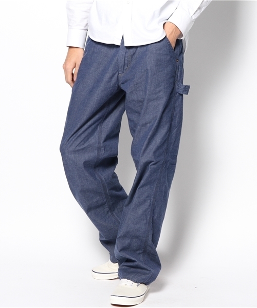 CIAOPANIC(チャオパニック)の「【Ciaopanic】セルヴィッチキャンパスペインター(その他パンツ・メンズ・インディゴブルー/オフホワイト・MEDIUM/LARGE)」の2枚目の写真