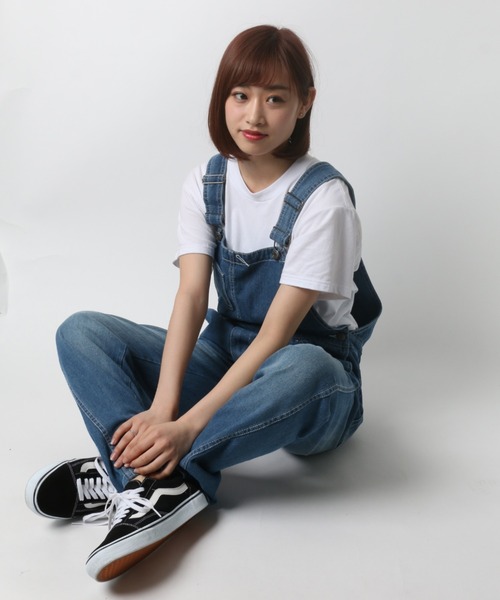 Lazar(ラザル)の「Denim Hickory Twill Overall/デニム ヒッコリー ツイル オーバーオール/ユニセックス対応(サロペット/オーバーオール・メンズ・ブラック/オフホワイト/サックスブルー/ストライプ/ワンウォッシュ/キャメル/オリーブ・S/M/L/LL)」の5枚目の写真