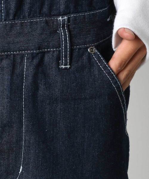 Lazar(ラザル)の「Denim Hickory Twill Overall/デニム ヒッコリー ツイル オーバーオール/ユニセックス対応(サロペット/オーバーオール・メンズ・ブラック/オフホワイト/サックスブルー/ストライプ/ワンウォッシュ/キャメル/オリーブ・S/M/L/LL)」の20枚目の写真