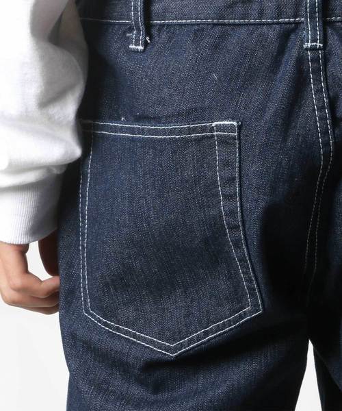 Lazar(ラザル)の「Denim Hickory Twill Overall/デニム ヒッコリー ツイル オーバーオール/ユニセックス対応(サロペット/オーバーオール・メンズ・ブラック/オフホワイト/サックスブルー/ストライプ/ワンウォッシュ/キャメル/オリーブ・S/M/L/LL)」の22枚目の写真