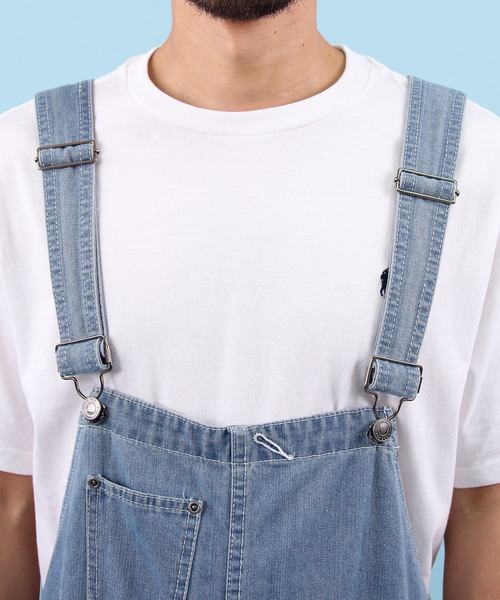 【セール】クラッシュ デニム オーバーオール（サロペット/オーバーオール）｜Beautiful Harmony（ビューティフルハーモニー）