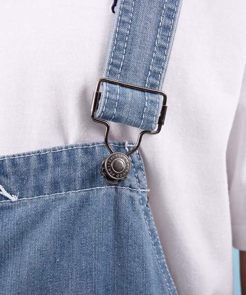 【セール】クラッシュ デニム オーバーオール（サロペット/オーバーオール）｜Beautiful Harmony（ビューティフルハーモニー）