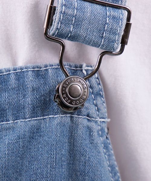 【セール】クラッシュ デニム オーバーオール（サロペット/オーバーオール）｜Beautiful Harmony（ビューティフルハーモニー）