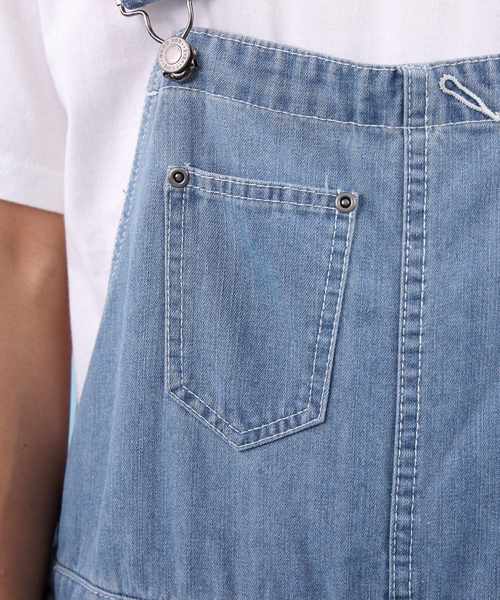 【セール】クラッシュ デニム オーバーオール（サロペット/オーバーオール）｜Beautiful Harmony（ビューティフルハーモニー）