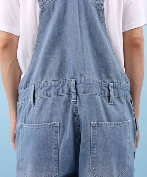 【セール】クラッシュ デニム オーバーオール（サロペット/オーバーオール）｜Beautiful Harmony（ビューティフルハーモニー）