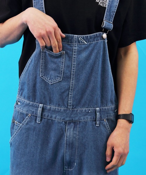 【セール】クラッシュ デニム オーバーオール（サロペット/オーバーオール）｜Beautiful Harmony（ビューティフルハーモニー）