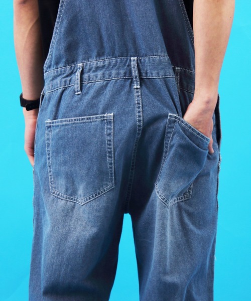 【セール】クラッシュ デニム オーバーオール（サロペット/オーバーオール）｜Beautiful Harmony（ビューティフルハーモニー）