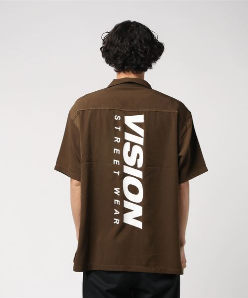 VISION STREET WEAR（ヴィジョンストリートウェア）の「【VISION】 ビジョン 開襟シャツ（シャツ/ブラウス・メンズ・ベージュ/ブラック/ブラウン/パープル・LL/L/M）」の9枚目の写真