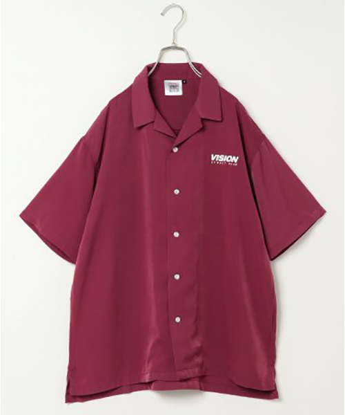 VISION STREET WEAR（ヴィジョンストリートウェア）の「【VISION】 ビジョン 開襟シャツ（シャツ/ブラウス・メンズ・ベージュ/ブラック/ブラウン/パープル・LL/L/M）」の4枚目の写真