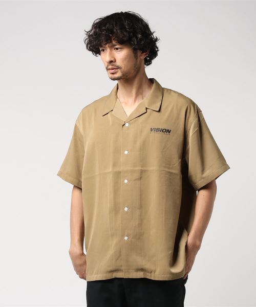 VISION STREET WEAR（ヴィジョンストリートウェア）の「【VISION】 ビジョン 開襟シャツ（シャツ/ブラウス・メンズ・ベージュ/ブラック/ブラウン/パープル・LL/L/M）」の10枚目の写真