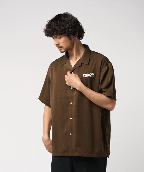 VISION STREET WEAR（ヴィジョンストリートウェア）の「【VISION】 ビジョン 開襟シャツ（シャツ/ブラウス・メンズ・ベージュ/ブラック/ブラウン/パープル・LL/L/M）」の11枚目の写真