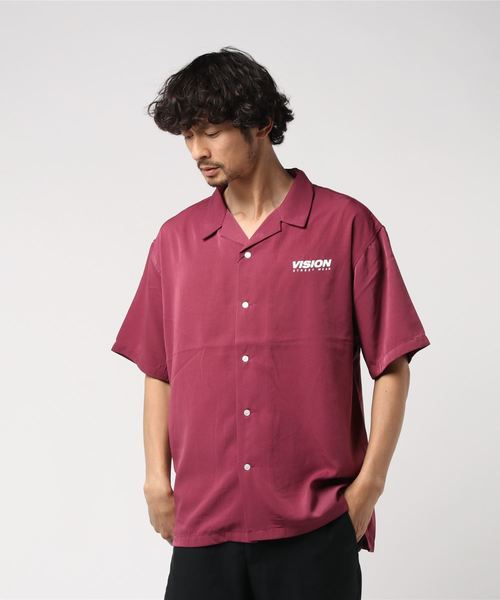 VISION STREET WEAR（ヴィジョンストリートウェア）の「【VISION】 ビジョン 開襟シャツ（シャツ/ブラウス・メンズ・ベージュ/ブラック/ブラウン/パープル・LL/L/M）」の12枚目の写真