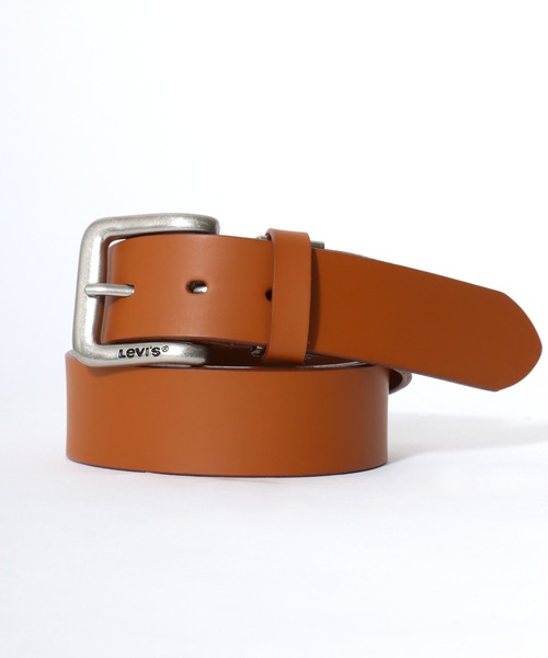 Levi's（リーバイス）の「Levi's/リーバイス Leather Belt/35mm 牛革 スクエアバックル レザーベルト/レディース メンズ（ベルト・メンズ・ブラック/ダークブラウン/ブラウン・FREE）」の3枚目の写真
