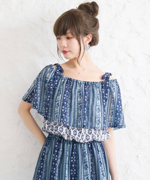 Somariオフショルティアードワンピース ワンピース Somari ソマリ のファッション