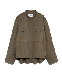 FURFUR ノーカラータックスコート FURFUR｜ノーカラータックスリーブコート